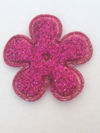 Bloem 2.5 cm roze glitter