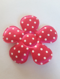 Bloem 3.5 cm roze polkadot