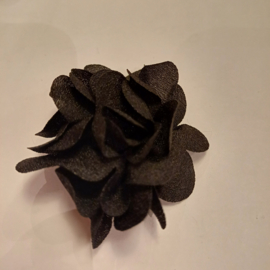 Chiffon bloem zwart
