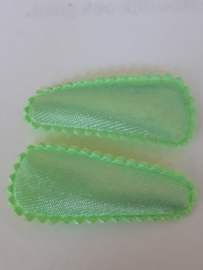 Mint groen hoesje 35 mm met klik klak speldje