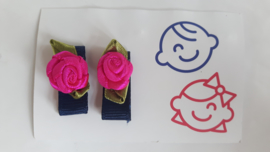 klittenband knipje roze roos