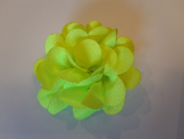 Haar bloem neon groen 4cm