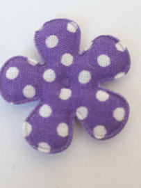 Bloem 2.5 cm paars polkadot