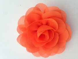 Haar bloem 9 cm oranje