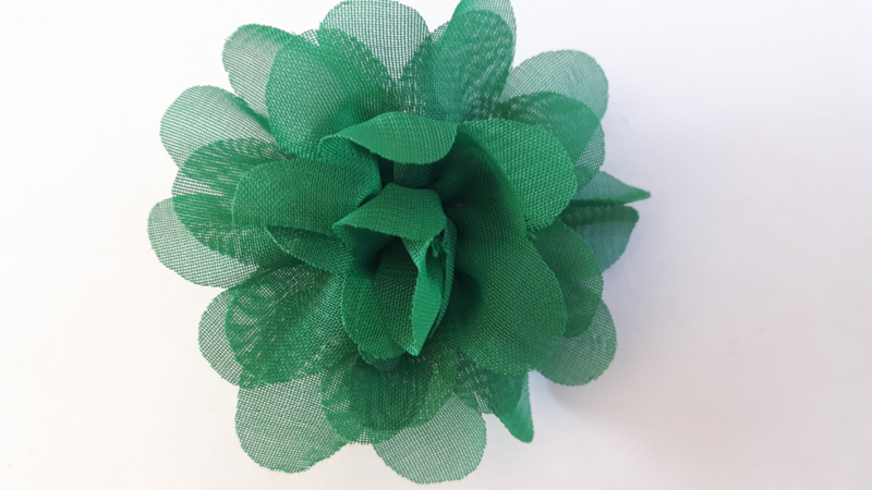 Wonderbaar Haar bloem groen 4cm | Bloem 4 cm | NOESSIE Haarspeldjes en WU-32