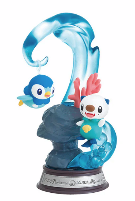 Pokémon Re-Ment: Swing Vignette 2 Piplup & Oshawott