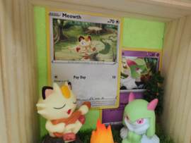 Pokémon Diorama: Meowth & Kirlia