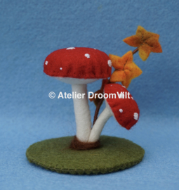 Patroonblad 'Paddenstoelen'