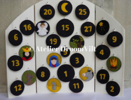 Borduurgarenpakket 'adventkalender'