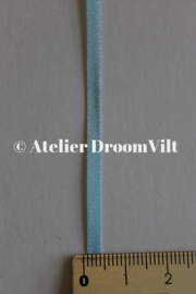 Dubbelzijdig satijnlint 4 mm lichtblauw (per meter)