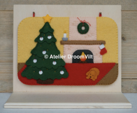 Viltpakket 'Seizoensbordje: bij de kerstboom'