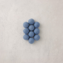 Viltkralen ​⌀ 18 mm lichtblauw (per stuk)