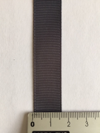 Grosgrain 16 mm donker grijs (per meter)