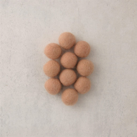 Viltkralen ⌀ 15 mm beige (per stuk)