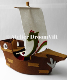 Viltpakket 'Drijvende ton met een piraat'