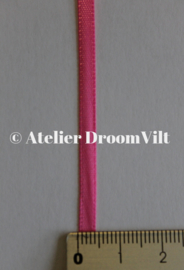 Dubbelzijdig satijnlint 4 mm roze (per meter)