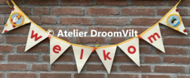 Viltpakket 'Vlag Welkom Sinterklaas' (met witte/roetveegpiet)