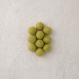 Viltkralen ​⌀ 18 mm appelgroen (per stuk)