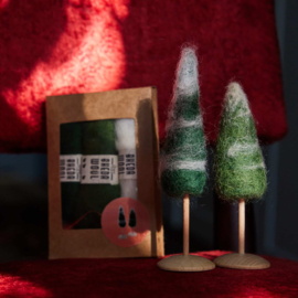 Kerstboompjes naaldviltset