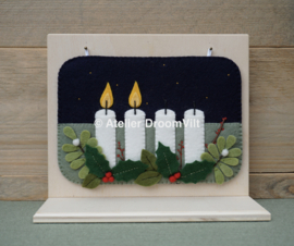 Patroonblad 'Seizoensbordje Advent'