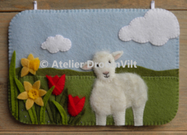 Borduurgarenpakket 'Seizoensbordje: Lente'