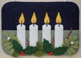 Patroonblad 'Seizoensbordje Advent'