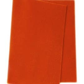 Wolvilt oranje 20 x 180 cm