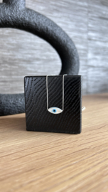 Zilveren ketting parelmoer