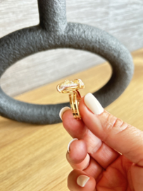 Hartvormige ring, Citrine.