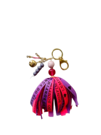 Roze/ Paars  Bonfim sleutelhanger