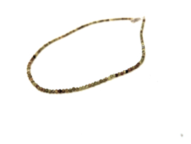 Choker,  in 925 sterling zilver Peridoot edelsteen