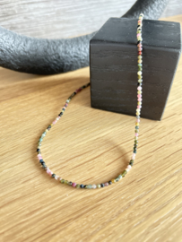 Choker watermeloen toermalijn