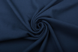 Knitted wafel jersey  donkerblauw   Art 030