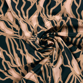 Satin Du chesse gewerkt motief   Art  N25020/008