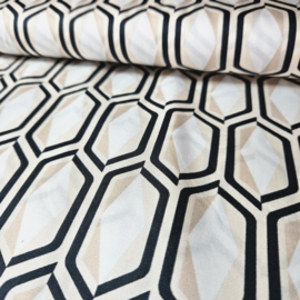 Zwitsers katoen soepel vallend met fijn  motiefje    Art MC2156