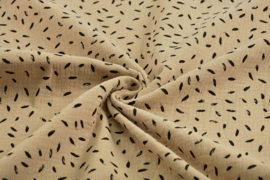 Nieuw  hydrofiel 100% cotton   kleur  naturel veertje klein  Art 06874-036 -