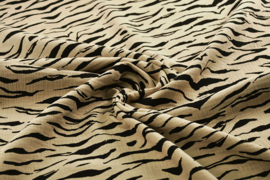 Nieuw  hydrofiel 100% cotton   zebra  kleur zand   Art 057