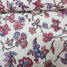 Poplin katoen  met   motief   Art 60432/052