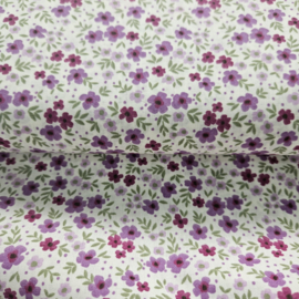 Poplin katoen  met   bloemetjes motief   Art 23755-051