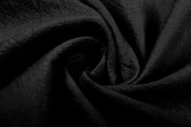 Gewassen katoen kleur  zwart  art WF0186-022