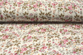 Nieuw  hydrofiel 100% cotton   melisa  flowers Art 06874-001 -