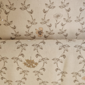 Poplin katoen  met   bloemetjes   motief   Art 60438/050