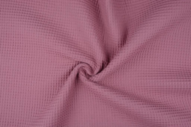 Wafelkatoen kleur donker  Oud roze art WF73