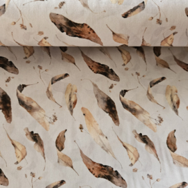Nieuw 100% cotton  herfst bladeren   Art 1445-006