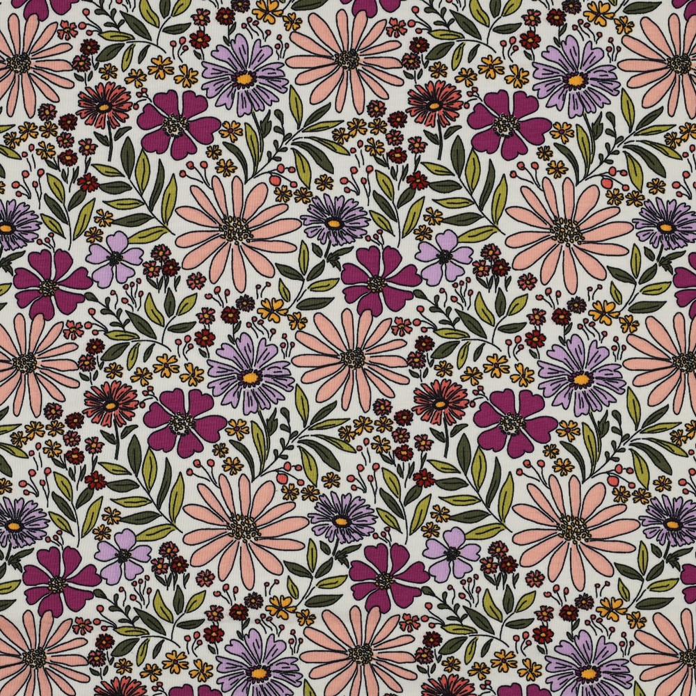 Cotton jersey voor topje , jurkjes enz  .. Art  V 02124-002