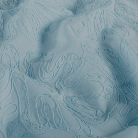 Broderi lichtblauw  gewerkt motief   Art  N25253-002