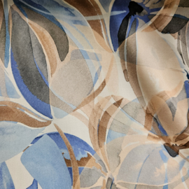 Satijn viscose   met  motief Art MC3114