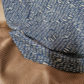 Viscose  stretch  met   gewerkt motief   Art  CF-006