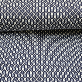 Stretchkatoen soepel vallend met fijn  motiefje    Art MC2056