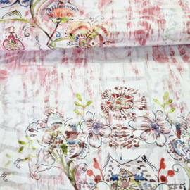 Soepele zachte katoen met mooi   gewerkt motief   Art  MC0557